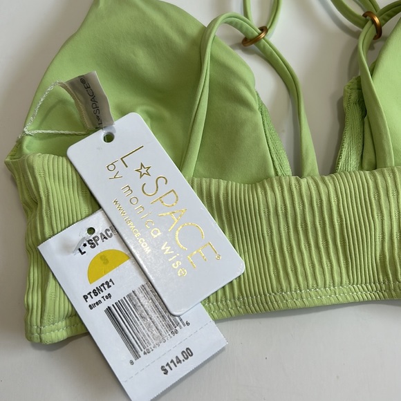 L*space Womens Green Beachwear Swimwear Bikini Set Small - Picture 9 of 10